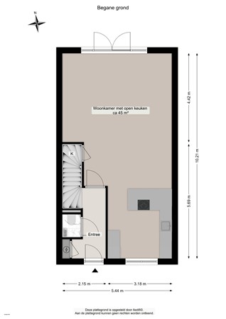 Floorplan - Het Verlaat 4, 9613 CN Meerstad